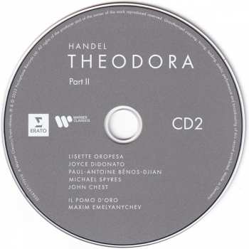 3CD/Dobozkészlet Georg Friedrich Händel: Theodora