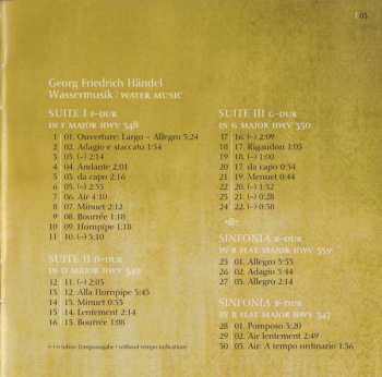 CD Georg Friedrich Händel: Wassermusik = Water Music