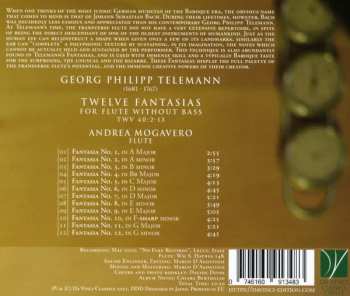 CD Georg Philipp Telemann: Twelve Fantasias For Flute Without Bass TWV 40:2-13
