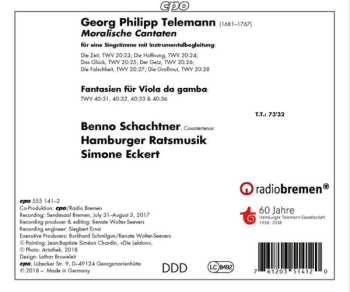 CD Georg Philipp Telemann: Moralische Cantaten