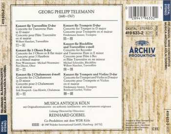 CD Georg Philipp Telemann: Bläserkonzerte = Wind Concertos = Concertos Pour Instruments À Vent
