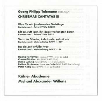 CD Georg Philipp Telemann: Christmas Cantatas III