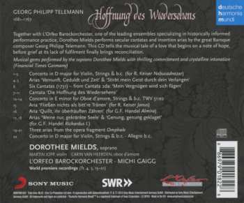 CD Georg Philipp Telemann: Hoffnung Des Wiedersehens - Telemann Arias