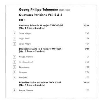 2CD Lars Ulrik Mortensen: Quatuors Parisienne Vol. 2 & 3