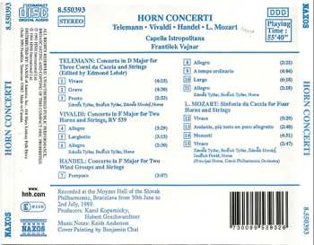 CD Antonio Vivaldi: Horn Concerti