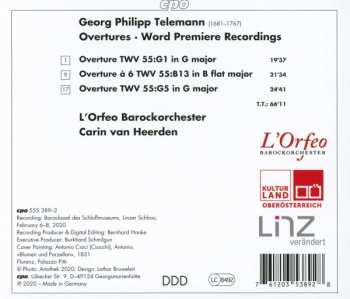 CD Georg Philipp Telemann: 3 Overture Suites