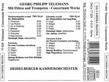 CD Georg Philipp Telemann: Mit Flöten und Trompeten - Concertante Werke