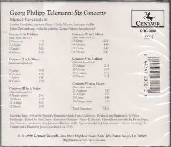 CD Georg Philipp Telemann: Six Concerts
