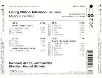 4CD Georg Philipp Telemann: Musique De Table Vol. 1-4