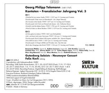 2CD Georg Philipp Telemann: Französischer Jahrgang 1714/1715: Complete Cantatas Vol. 3