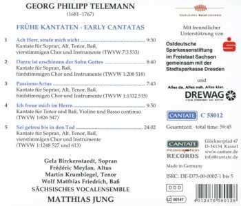 CD Georg Philipp Telemann: Frühe Kantaten - Early Cantatas