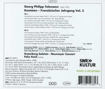 2CD Georg Philipp Telemann: Französischer Jahrgang 1714/1715: Complete Cantatas Vol. 1
