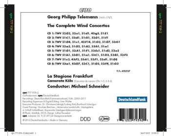 8CD Georg Philipp Telemann: The Complete Wind Concertos