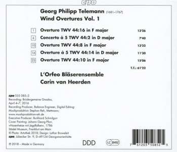 CD Georg Philipp Telemann: Wind Overtures Vol. 1
