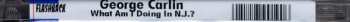 CD George Carlin: What Am I Doing In New Jersey?