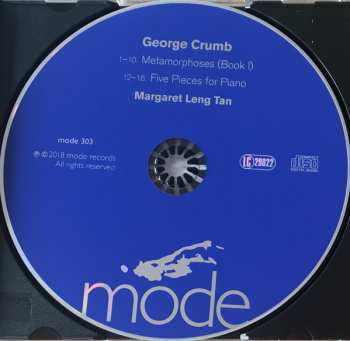 CD George Crumb: Metamorphoses (Book I); Five Pieces For Piano