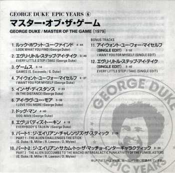 CD George Duke: Master Of The Game LTD