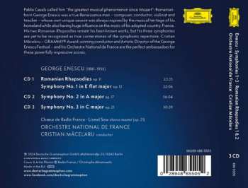 3CD Orchestre National De France: Symphonies 1–3 / Romanian Rhapsodies 1 & 2