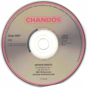 CD Gennadi Rozhdestvensky: Symphony No. 1 – Suite No. 3 'Villageoise'