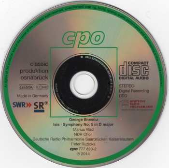 CD George Enescu: Symphony No. 5 / Isis