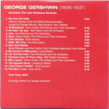 10CD/Dobozkészlet George Gershwin: 1898-1937