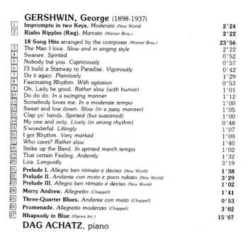 CD George Gershwin: Complete Piano Works