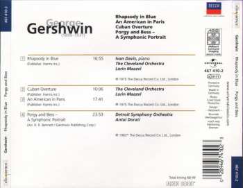 CD George Gershwin: Rhapsody In Blue - An American In Paris - Cuban Overture - Porgy And Bess-A Symphonic Portrait