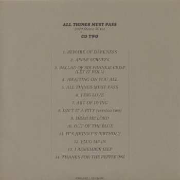 5CD/Dobozkészlet/Blu-ray George Harrison: All Things Must Pass (50th Anniversary) DLX
