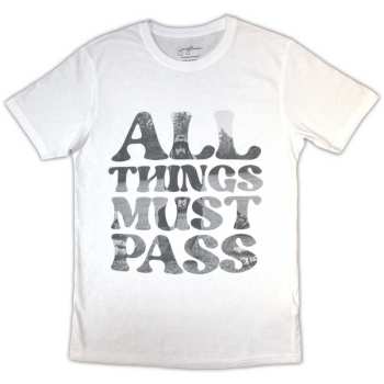 Merch George Harrison: Póló All Things Must Pass Text Infill