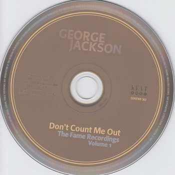 CD George Jackson: Don't Count Me Out. The Fame Recordings Volume 1