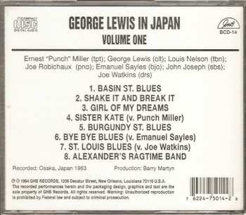 CD George Lewis: George Lewis In Japan  Volume One
