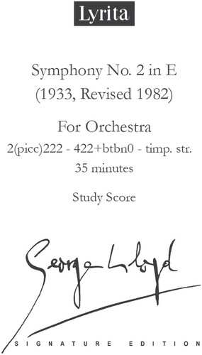 CD BBC Philharmonic: Symphony No. 2 - Study Score