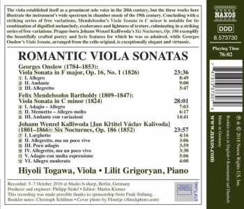 CD Felix Mendelssohn-Bartholdy: Romantic Viola Sonatas
