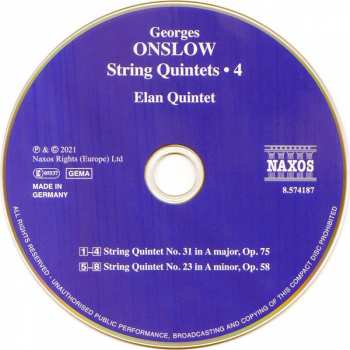 CD George Onslow: String Quintets • 4