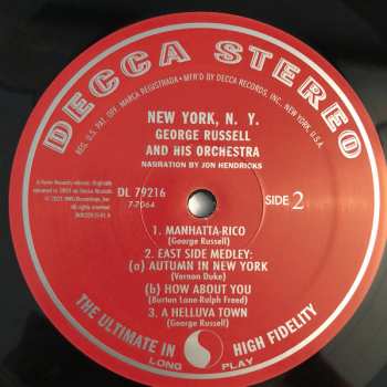 LP George Russell Orchestra: New York, N.Y.