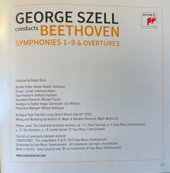 7CD/Dobozkészlet Ludwig van Beethoven: Symphonies 1-9 & Overtures (The Remastered Stereo Recordings)