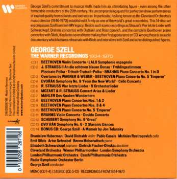 14CD/Dobozkészlet George Szell: The Warner Recordings, 1934-1970