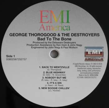 LP George Thorogood & The Destroyers: Bad To The Bone