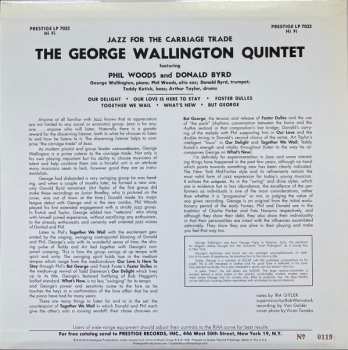 LP George Wallington Quintet: Jazz For The Carriage Trade LTD