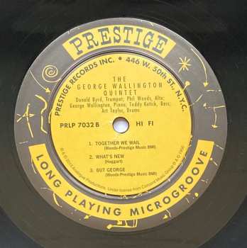 LP George Wallington Quintet: Jazz For The Carriage Trade LTD