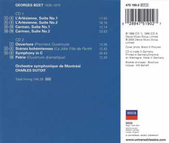 2CD Georges Bizet: L'Arlésienne • Carmen - Suites • Symphony In C