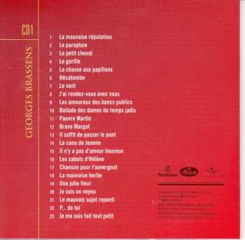 5CD/Dobozkészlet Georges Brassens: L'Album De Sa Vie LTD