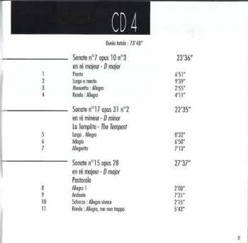10CD/Dobozkészlet Ludwig van Beethoven: Integrale Des Sonates Pour Piano & Variations Diabelli = Complete Piano Sonatas & Diabelli Variations