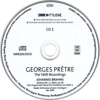 8CD/Dobozkészlet Georges Prêtre: The SWR Recordings