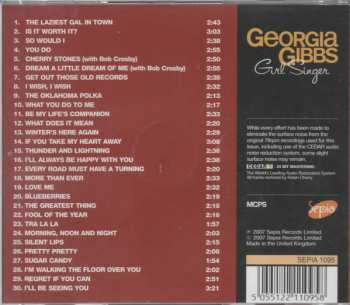 CD Georgia Gibbs: Girl Singer