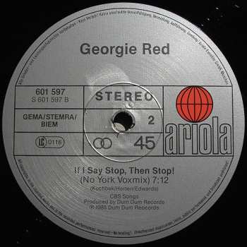 LP Georgie Red: If I Say Stop, Then Stop!