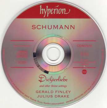 CD Robert Schumann: Dichterliebe & Other Heine Settings