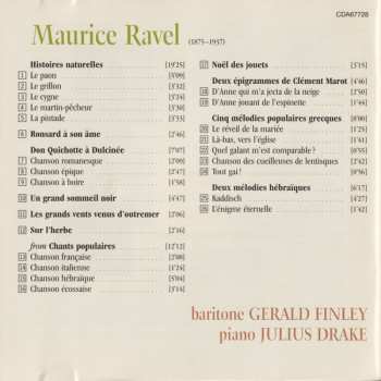 CD Gerald Finley: Songs by Ravel