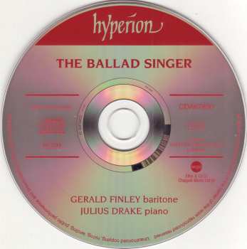CD Gerald Finley: The Ballad Singer
