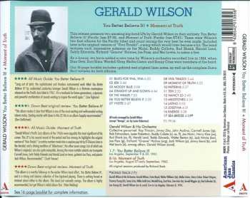 CD Gerald Wilson: You Better Believe It! + Moment Of Truth